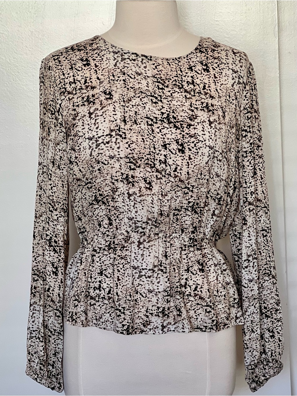 Cloth & Stone brown splatter top
